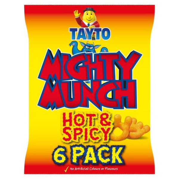 Tayto Mighty Munch Hot & Spicy Snack | 6 Pack