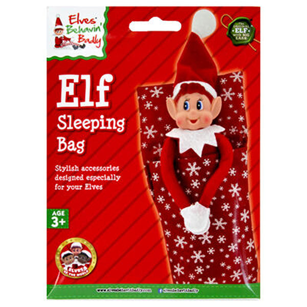 Christmas Elf Sleeping Bag with Pillow | Elves Behavin’ Badly, Ages 3+