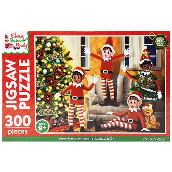Christmas Elf Jumbo Jigsaw Puzzle | 300 Pieces, 60 x 45cm, Ages 9+