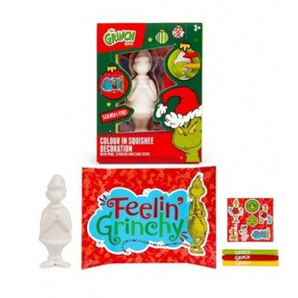 Christmas Grinch Colour Your Own Squishy Toy | Colouring Tools, Assorted Designs