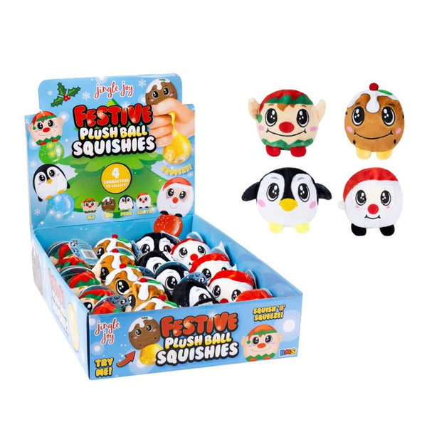Toy Hub Christmas Plush Glitter Squishy | Festive Fun