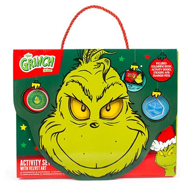 Christmas The Grinch Activity Case Velvet Art Set | Colouring Book, Markers