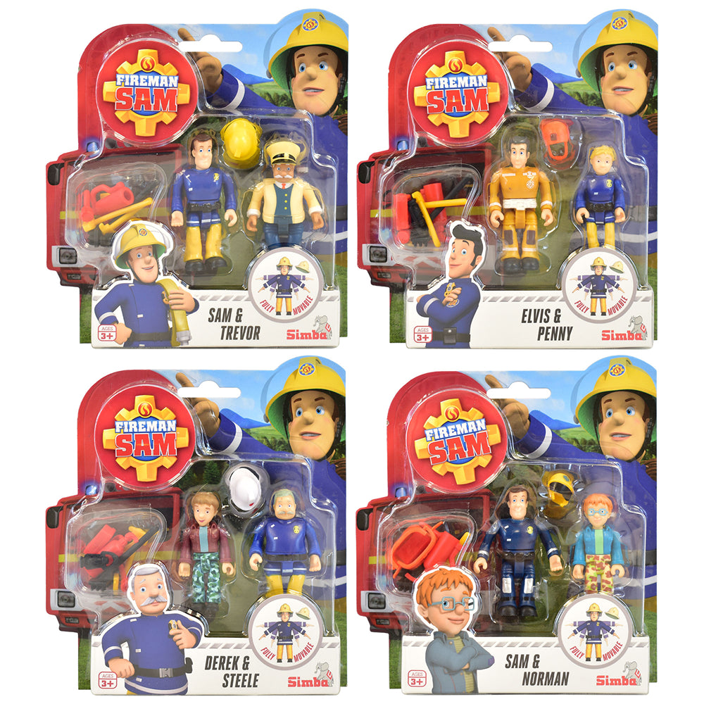 Fireman Sam Deluxe Toy Figure Set | Pack of 2