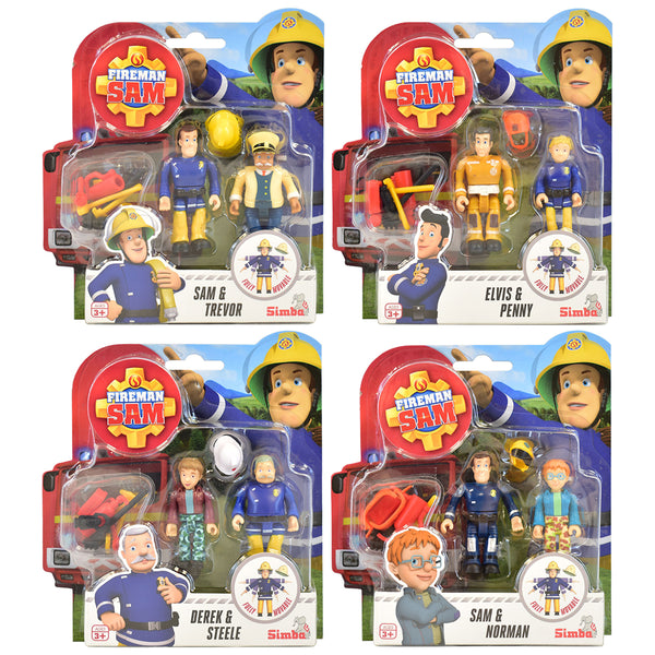 Fireman Sam Deluxe Toy Figure Set | Pack of 2