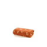 Rust Orange Toadstool Print Plush Scatter Throw - 140 x 180cm