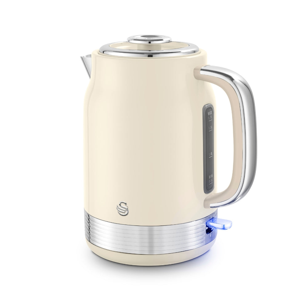 Swan Retro Revive Cream Jug Kettle | 1.7L, Illuminated Power Switch