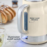 Swan Retro Revive Cream Jug Kettle | 1.7L, Illuminated Power Switch