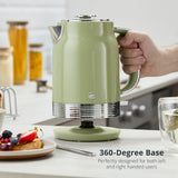Swan Retro Revive 1.7L Green Jug Kettle | Pastel Finish, Water Window