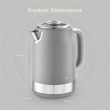 Swan Retro Revive Grey Jug Kettle | 1.7L, Illuminated Switch