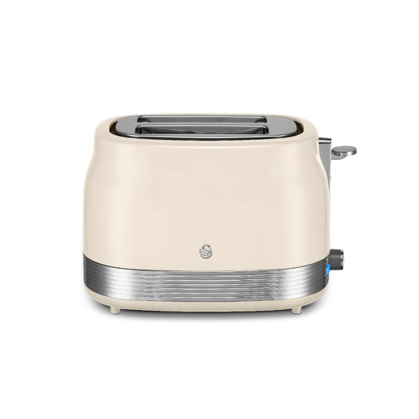 Swan RetroRevive 2 Slice Toaster | Cream, Extra-Wide Slot, Browning Control