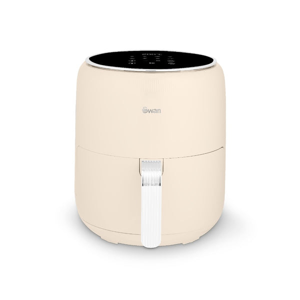 Swan Retro Digital Air Fryer | 4.5L, Cream, Touch Control Panel