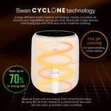 Swan Retro Digital Air Fryer | 4.5L, Cream, Touch Control Panel