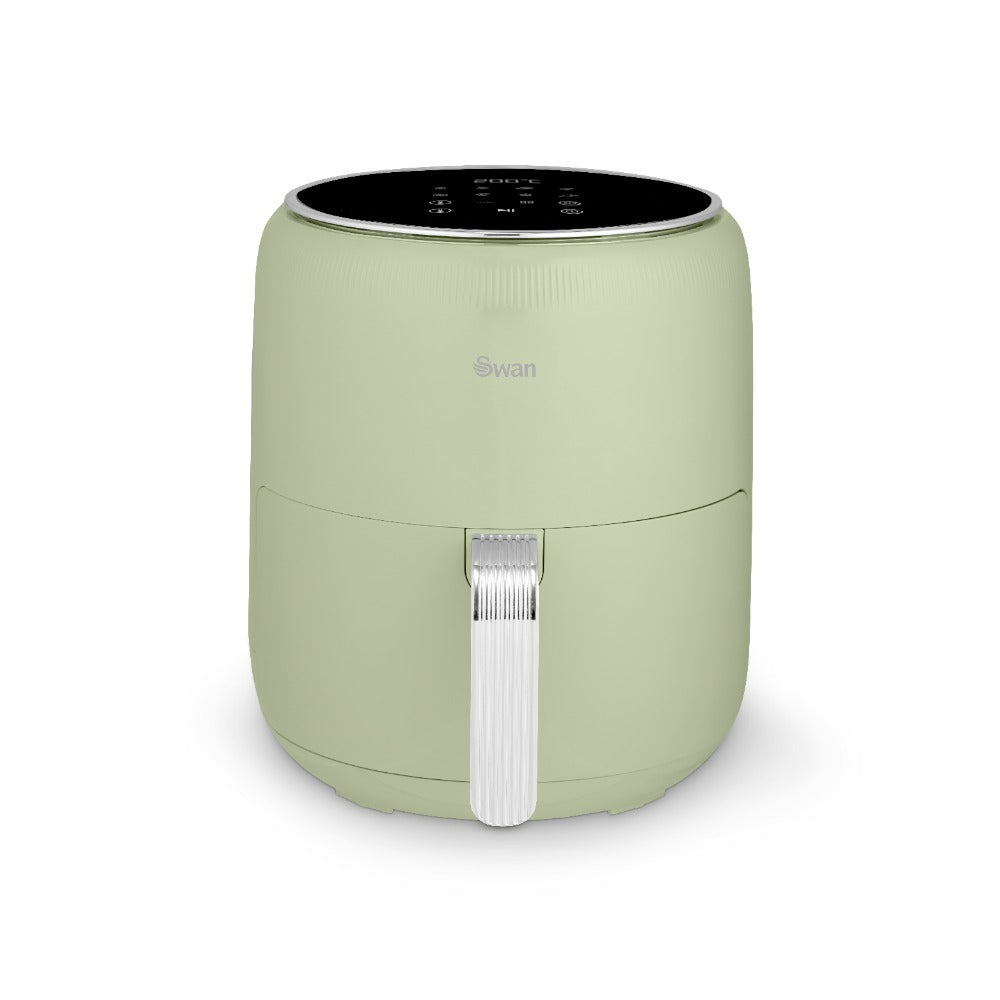 Swan Retro Touch Control Pull-Out Drawer Air Fryer | 4.5L, Sage Green