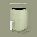 Swan Retro Touch Control Pull-Out Drawer Air Fryer | 4.5L, Sage Green