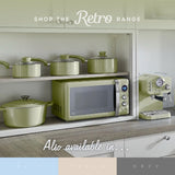 Swan Retro Touch Control Pull-Out Drawer Air Fryer | 4.5L, Sage Green