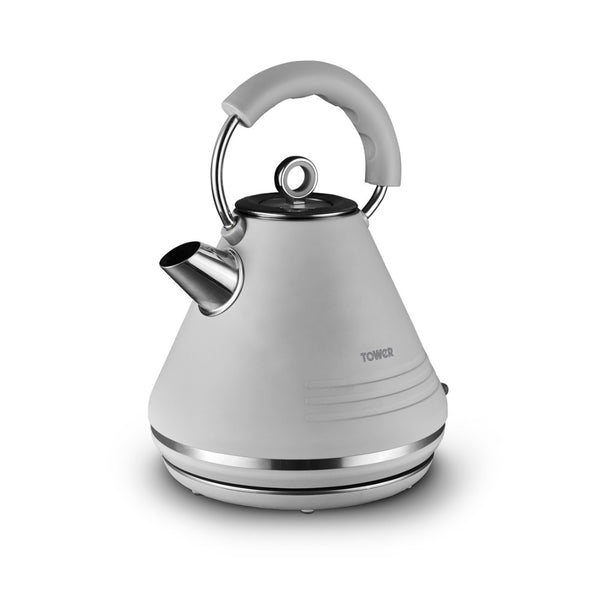 Tower Ash Grey Cone Kettle | Ergonomic Handle, Precision Spout