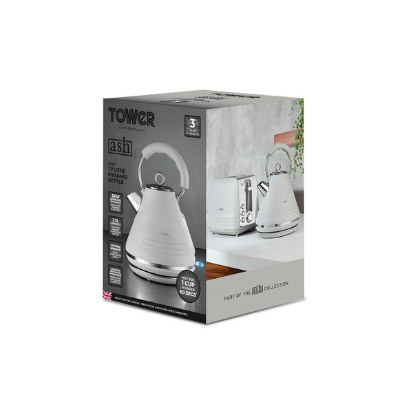 Tower Ash Grey Cone Kettle | Ergonomic Handle, Precision Spout