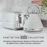 Tower Ash Grey 2-Slice Toaster | 7-Level Browning, Wide Slots