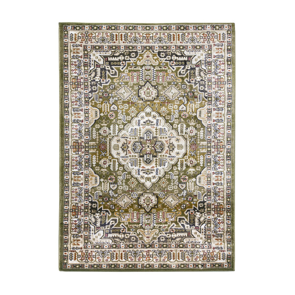  Aziza Medallion Green Rug | 120 x 170cm