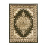  Classique Medallion Green Rug | 80 x 150cm