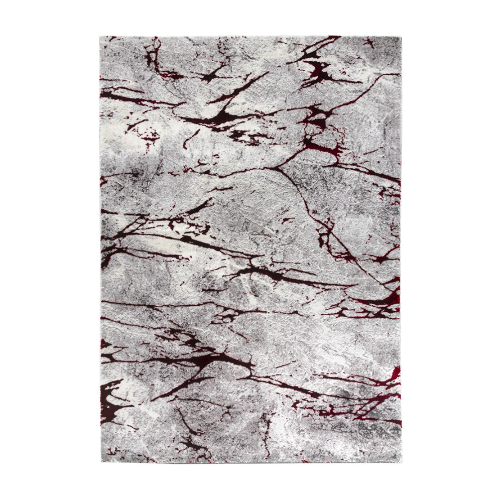  Glitz Marble Red Rug | 120 x 170cm
