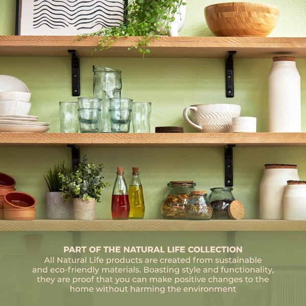 Tower Natural Life Ceramic Storage Jar | Matte White, H12.5cm