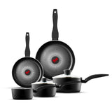 Tower Smart Start Gourmet 5 Piece Cookware Set | Matte Black Finish