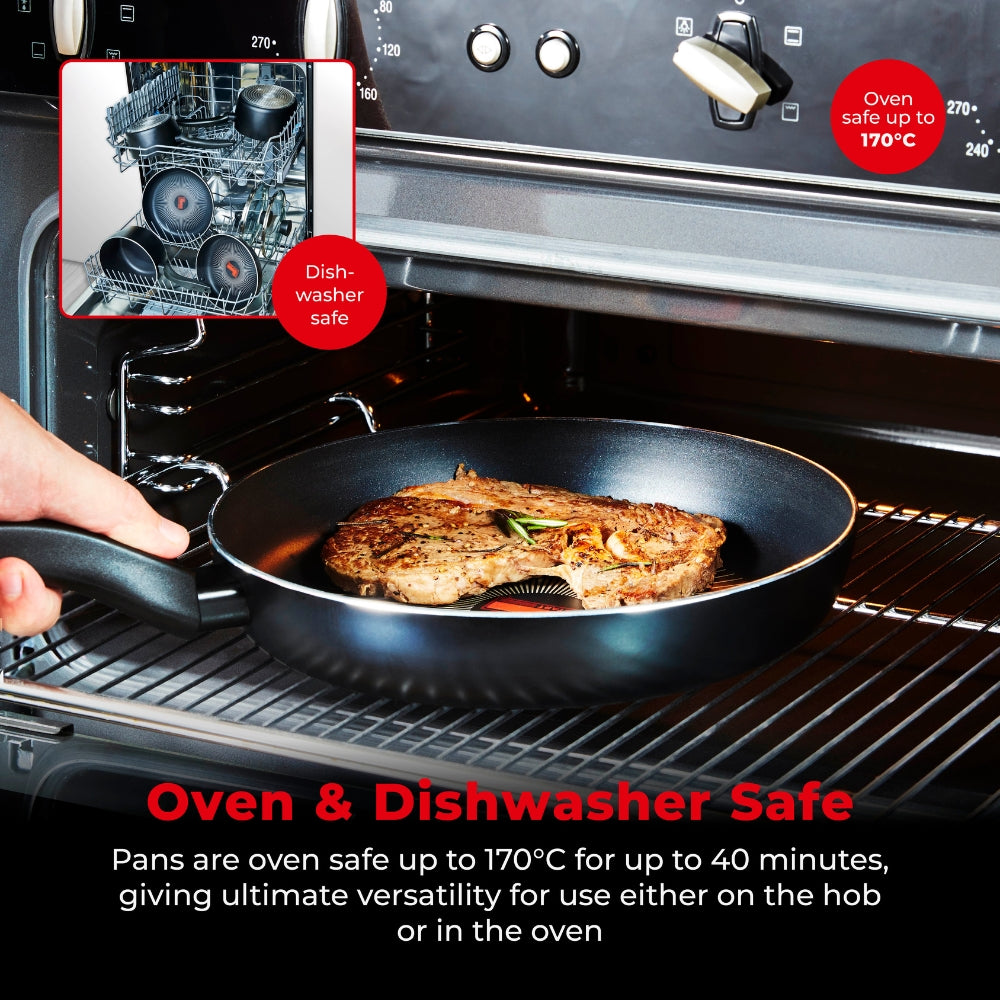 Tower Smart Start Gourmet 5 Piece Cookware Set | Matte Black Finish