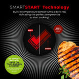 Tower Smart Start 26cm Square Grill Pan | Deep Sides, Heat Indicator