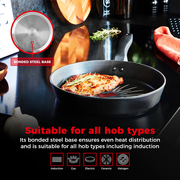 Tower Smart Start 28cm Nonstick Frying Pan | Heat Indicator, Riveted Handle