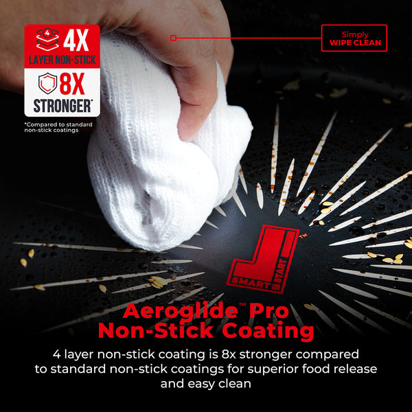 Tower Smart Start Forged Easy-Release Cookware Set | 5 Piece, Glass Lids