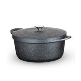 Tower Precision Casserole Pot with Lid | 28cm, Speckled Stone-Look