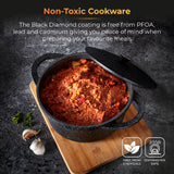 Tower Precision Speckled Stone-Look Casserole Pot with Lid | 24cm