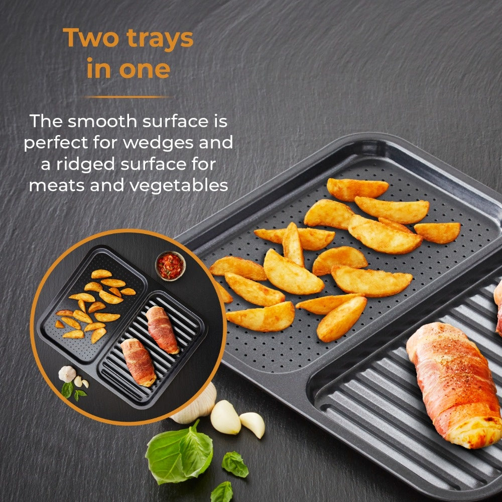 Tower Divided Crisper Tray - Dual-Compartment