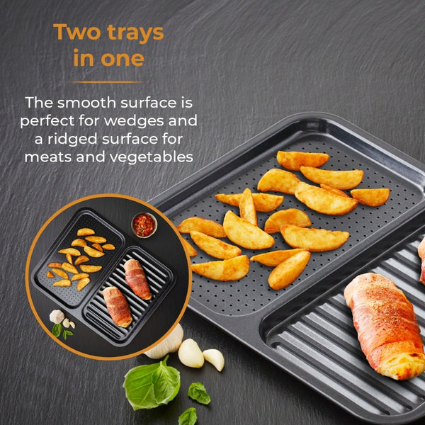 Tower Divided Crisper Tray - Dual-Compartment
