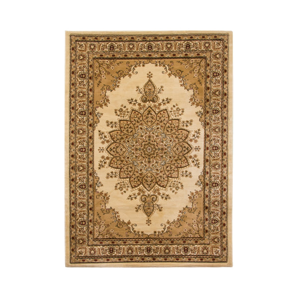  Classique Medallion Ivory Rug | 200 x 300cm