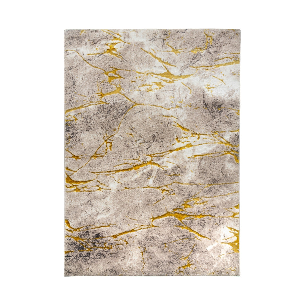  Glitz Marble Ochre Rug | 200 x 300cm
