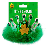 Lucky Land St Patrick’s Day Irish Crown Headpiece | Green Sequin, Shamrock