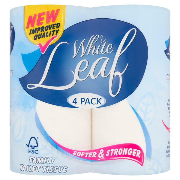 White Leaf Toilet Tissue | 2Ply 4 Pack 