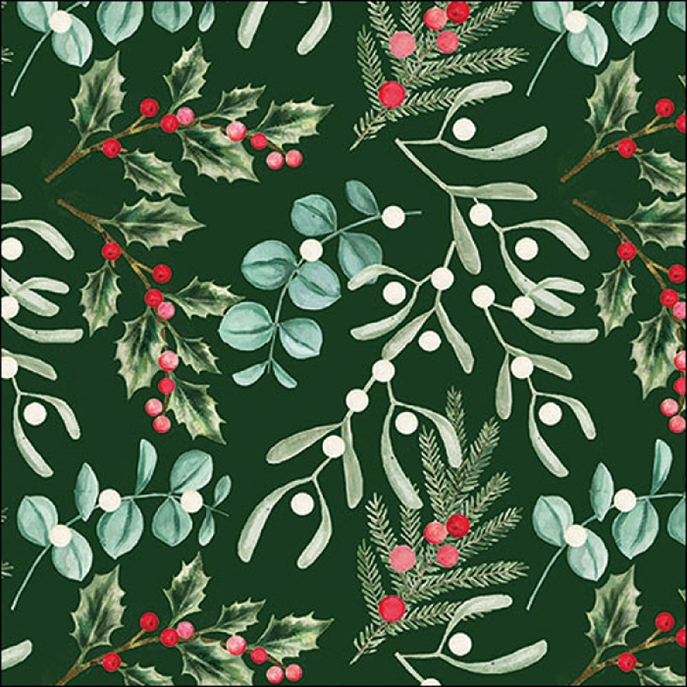 Ambiente Foliage Scatter Napkins - Green - 20 Pack