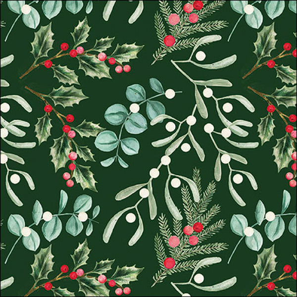 Ambiente Foliage Scatter Napkins - Green - 20 Pack