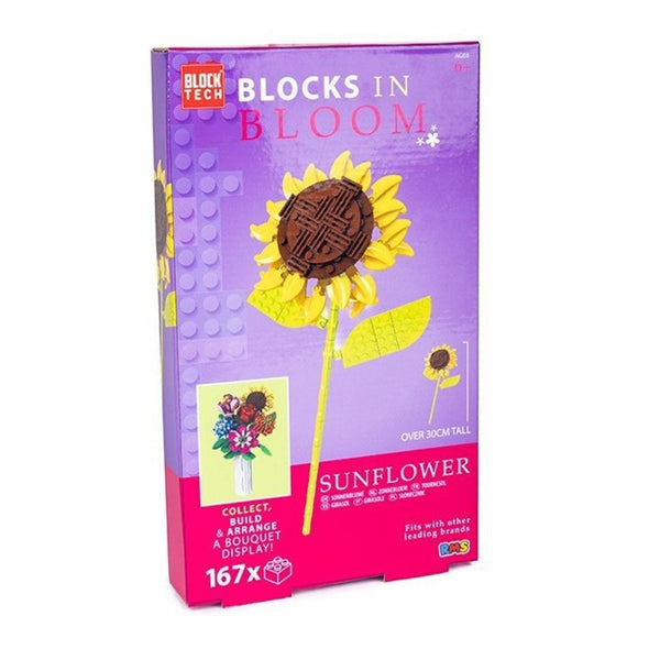 Block Tech Blocks In Bloom Sunflower Building Set 