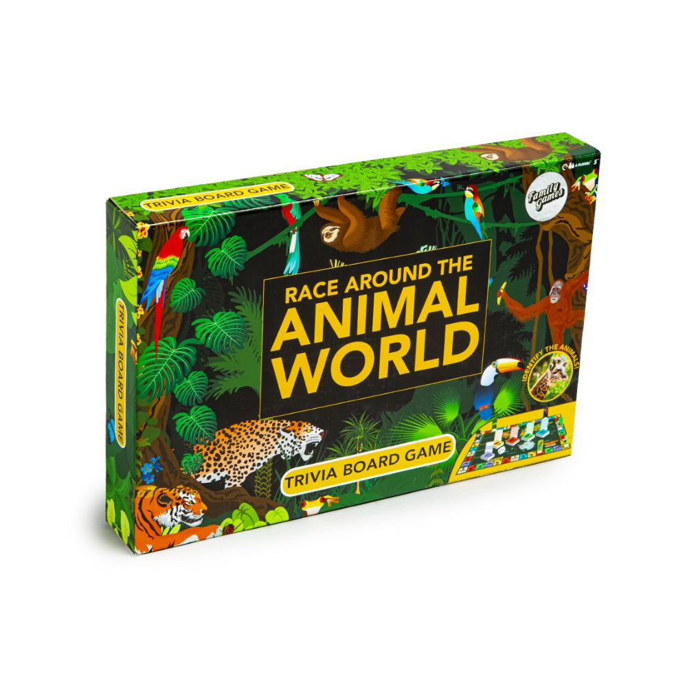 Race Around The Animal World Trivia Board Game | Educational Wildlife