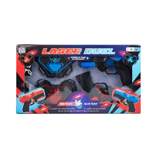 Laser Duel Laser Tag Toy - Light-Up Chest Plates, 2 Players, Ages 6+