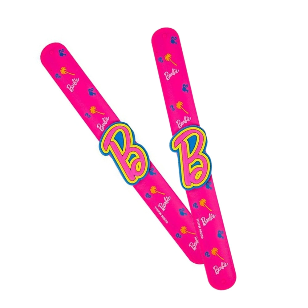 Barbie Bold Pink Silicone Snap Band 