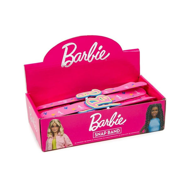 Barbie Bold Pink Silicone Snap Band 