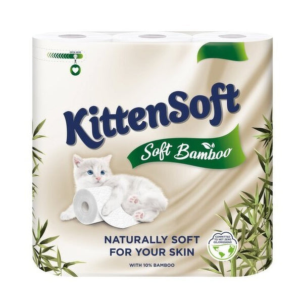 Kittensoft Soft Bamboo Toilet Roll | 4pk