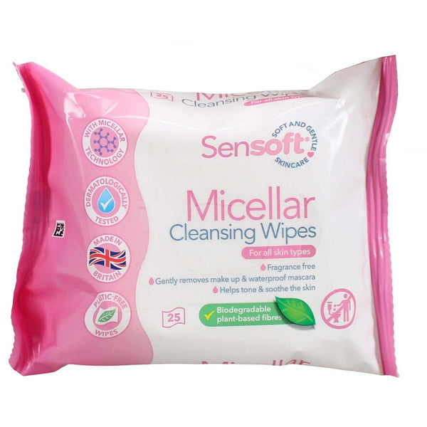 Sensoft Micellar Facial Cleansing Wipes | 25 Pack