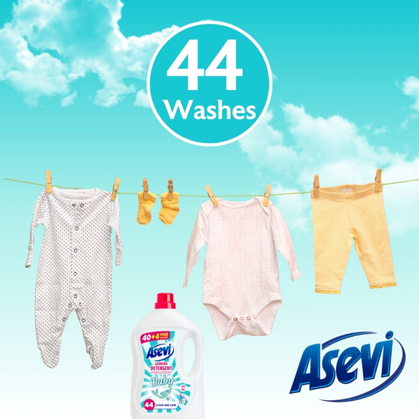 Asevi Baby Laundry Detergent | Hypoallergenic | 44 Washes