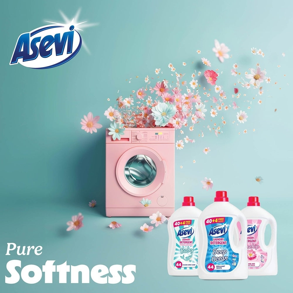 Asevi Baby Laundry Detergent | Hypoallergenic | 44 Washes